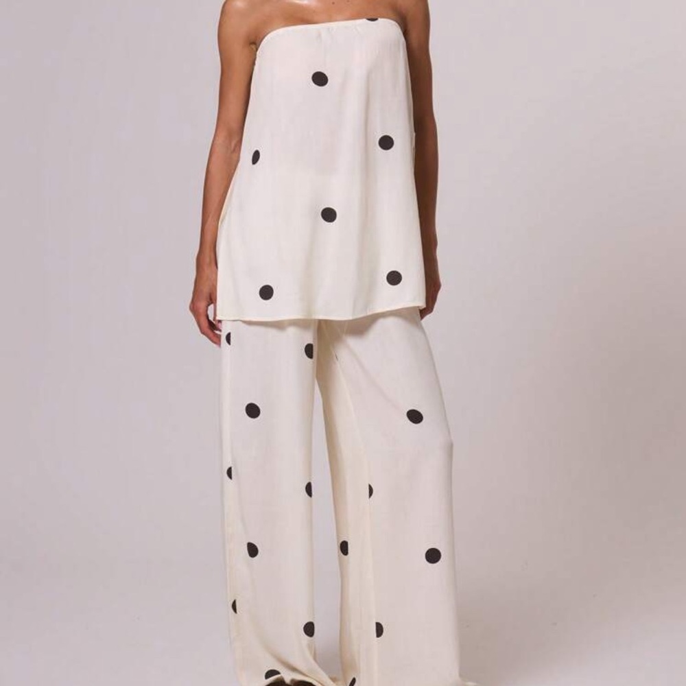 Polka Dot Strapless Set